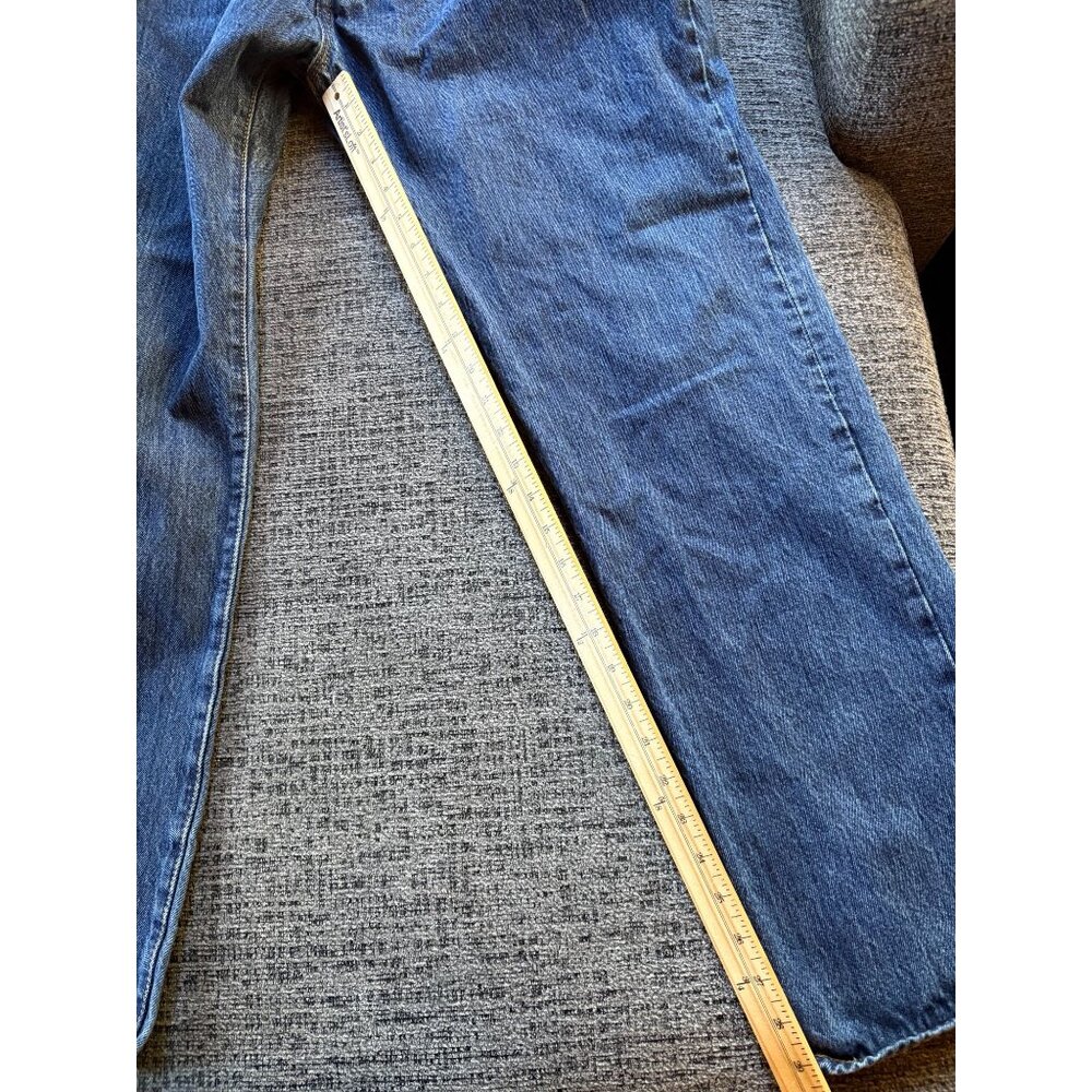 Levis 501 Original Fit Mens Straight Button Fly  Jeans 38x32 Americana Western - Picture 5 of 10